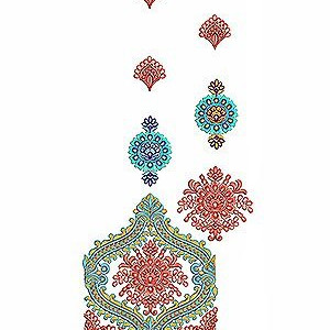 Gala Daman Embroidery Designs 523