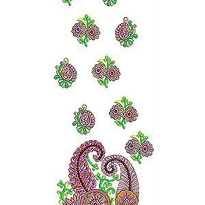 Modern Farasha | Daman Embroidery Design