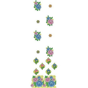 Tribal Embroidery Maxi Suit Design