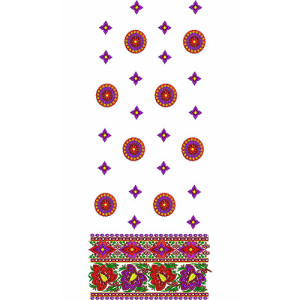Algerian Women Clothing Suit Embroidery Design