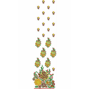 Pakistani Cultural Suit Embroidery Design