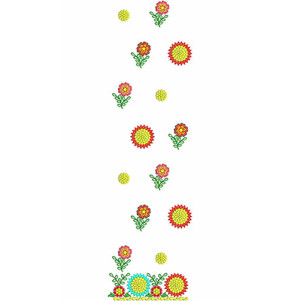 Heavy Embroidery Flower Suit Design