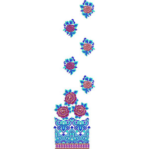Handloom Silk Suit Embroidery Design