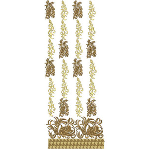 Designer Suit Embroidery Design For Ladies