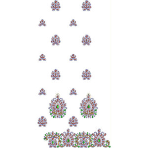 Antique Cording Suit Embroidery Design