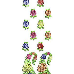 Long Stitch Fashion Tunic Embroidery Design