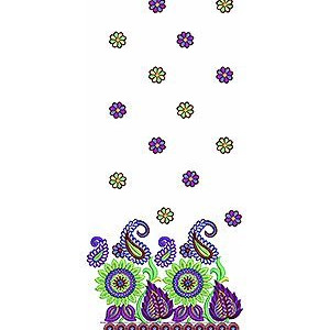 Fashion Embroidery Design | Traditional Daman Suit