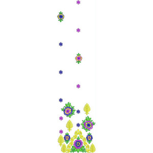 Stylish Designer Suit Embroidery Design