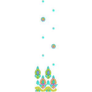 Women's Evening Suit Embroidery Design