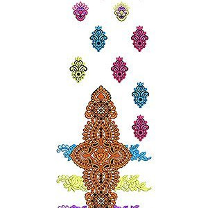 Baju Kurung Embroidery Designs