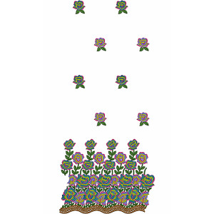 Fashion Trend Floral Suit Embroidery Design