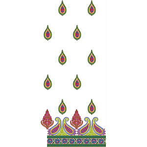 Italian Ladies Suit Embroidery Design