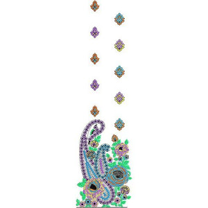 Oriental Shift Dress Embroidery Design