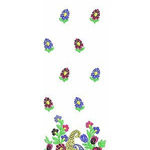 Floral Gauzy Cotton Top | Tunic | Blouse | Embroidery Design