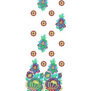 Vintage Mexican Dress Embroidery Design