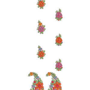 Lovely Paisley Suit Embroidery Design