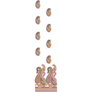 Paisley Daman Designer Dress | Jalabiya - Abaya