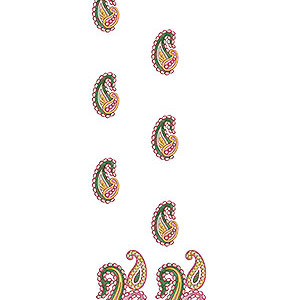 Paisley Daman Designer Dress | Jalabiya - Abaya