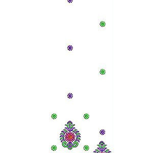 2014 Vibrant Color Thread Style Embroidery Design