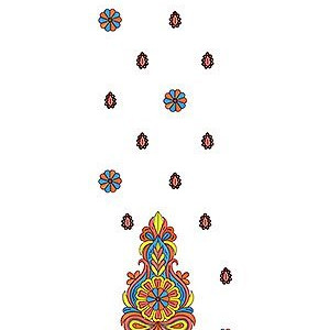 Colorful Daman Embroidery Designs