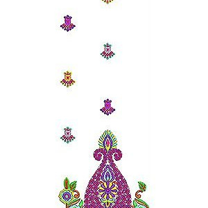 Designer Daman Dress Embroidery Design