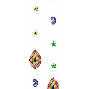 Rubber Dress Embroidery Design