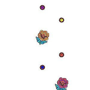 Floral Daman Embroidery Design