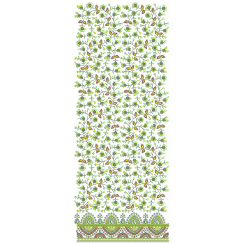 Daman Embroidery Design With Sequins