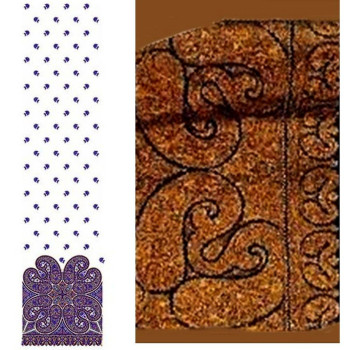 Kashmiri Stitch Daman Embroidery Designs 22661