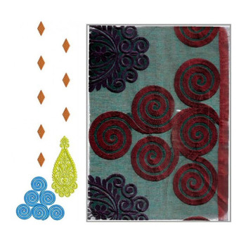 Pakistani Boutique Daman Embroidery Designs