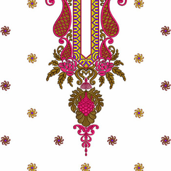 Front Necklines Embroidery Dress Designs