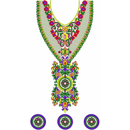 Jalabiya Neck Embroidery Designs