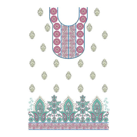 Silk | Dhupion | Velvet Fabric Neck Design