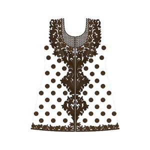 Abaya Dress Embroidery Design 12435