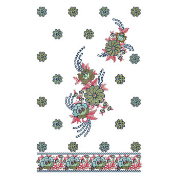 Floral Mirror Covered Bridal Tunics Designs