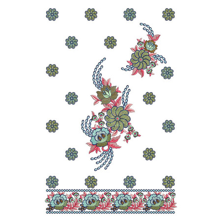 Floral Mirror Covered Bridal Tunics Designs