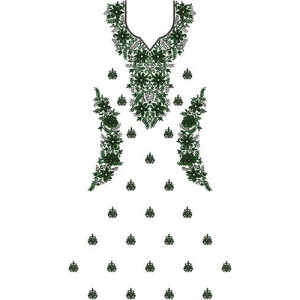 Full Traditional Indian Embroidery Design 14673