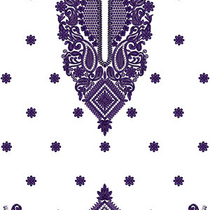 Wedding Dress Embroidery Design 15149