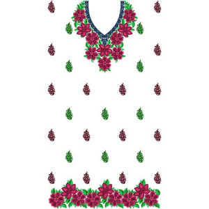 Bridal Dress Machine Embroidery Designs 15967