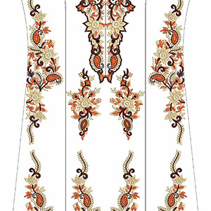 Uae National Dress Embroidery Design