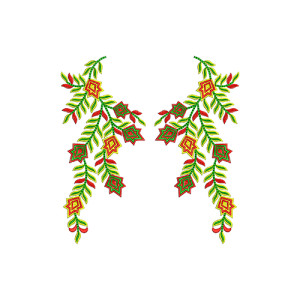 Rajasthani Midi Dress Embroidery Design