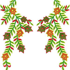 Rajasthani Midi Dress Embroidery Design