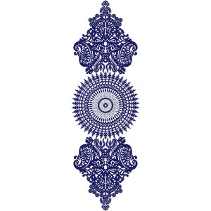 Women's Empire Dress Embroidery Design