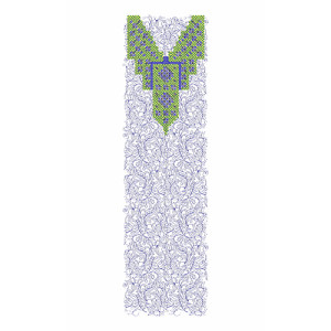 Mikado Ball Gown Dress Embroidery Design