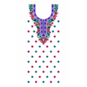 Arabic Vestido Dress Embroidery Design