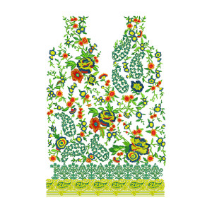 Full Work Embroidery Dress Design