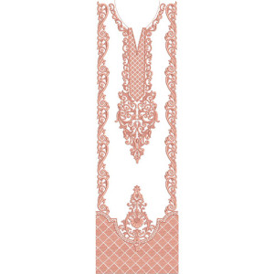 Dress Embroidery Design 19534