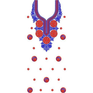 Dress Embroidery Design 19595