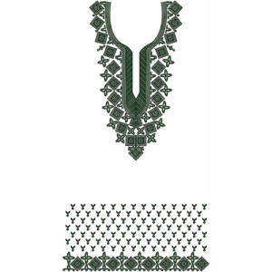 Dress Embroidery Design 20519