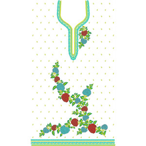 Fulgid Beautiful Dress Embroidery Design 20601